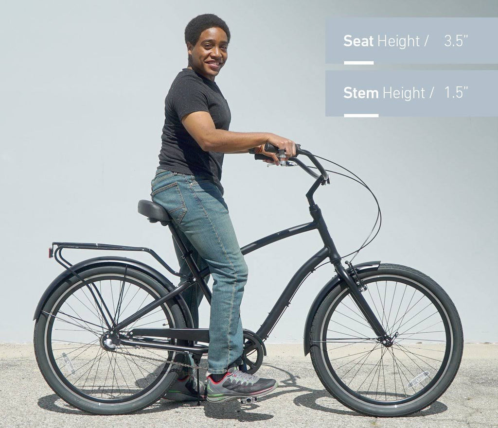 26x22 3 Speed Steel Sport Hybrid Cruiser Bicycle I9009