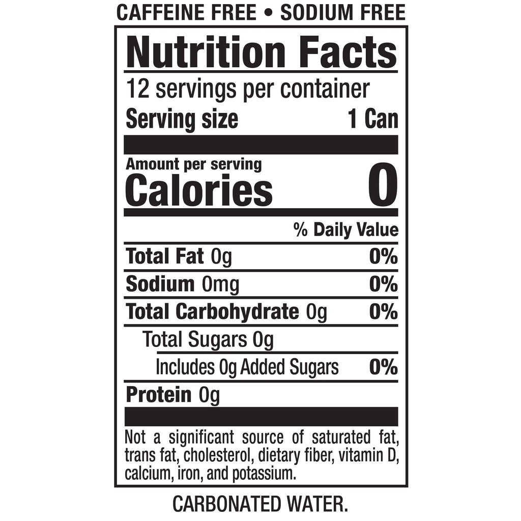 12 Pack Sparkling Seltzer Water, 12 fl oz cans Q246893