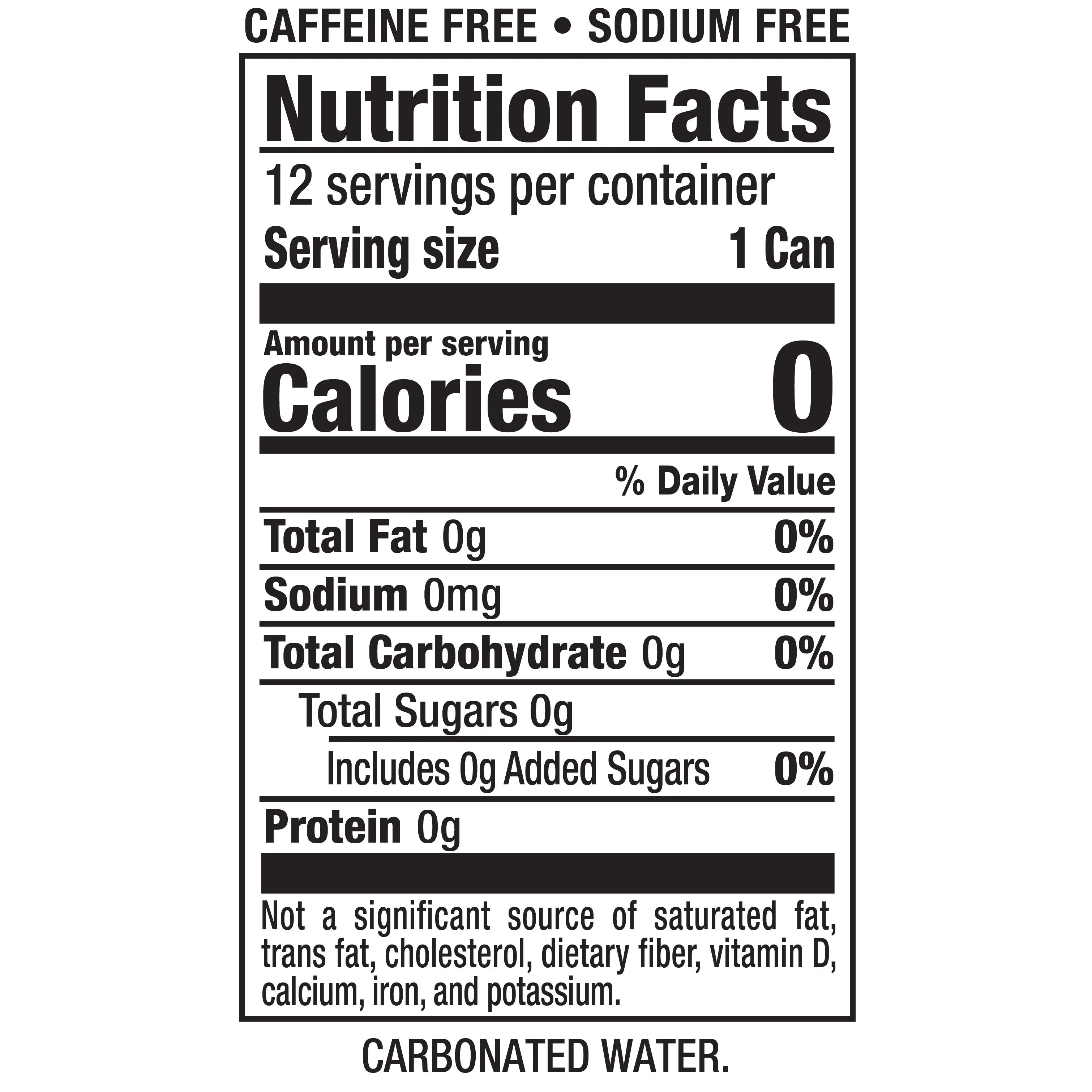 12 Pack Sparkling Seltzer Water, 12 fl oz cans Q246893