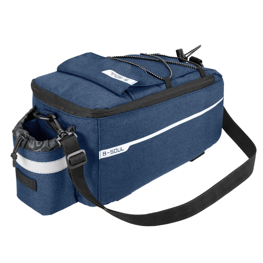 Insulated Trunk Cooler Bag Cycling Bicycle Rear Rack Storage Luggage Bag Reflective MTB Bike Pannier Bag Shoulder Bag I783