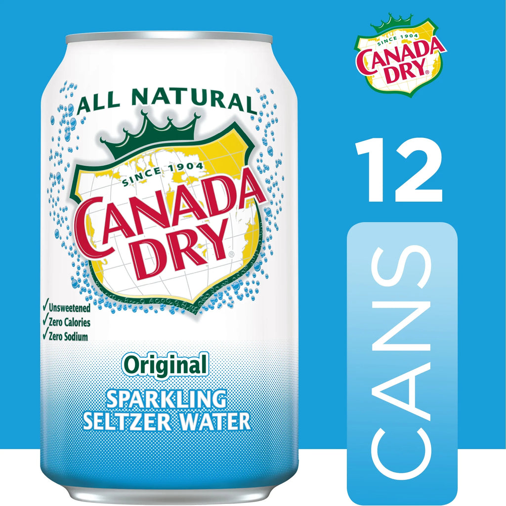 12 Pack Sparkling Seltzer Water, 12 fl oz cans Q246893