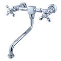 Polished Chrome Wall Mount Bathroom Faucet O392575