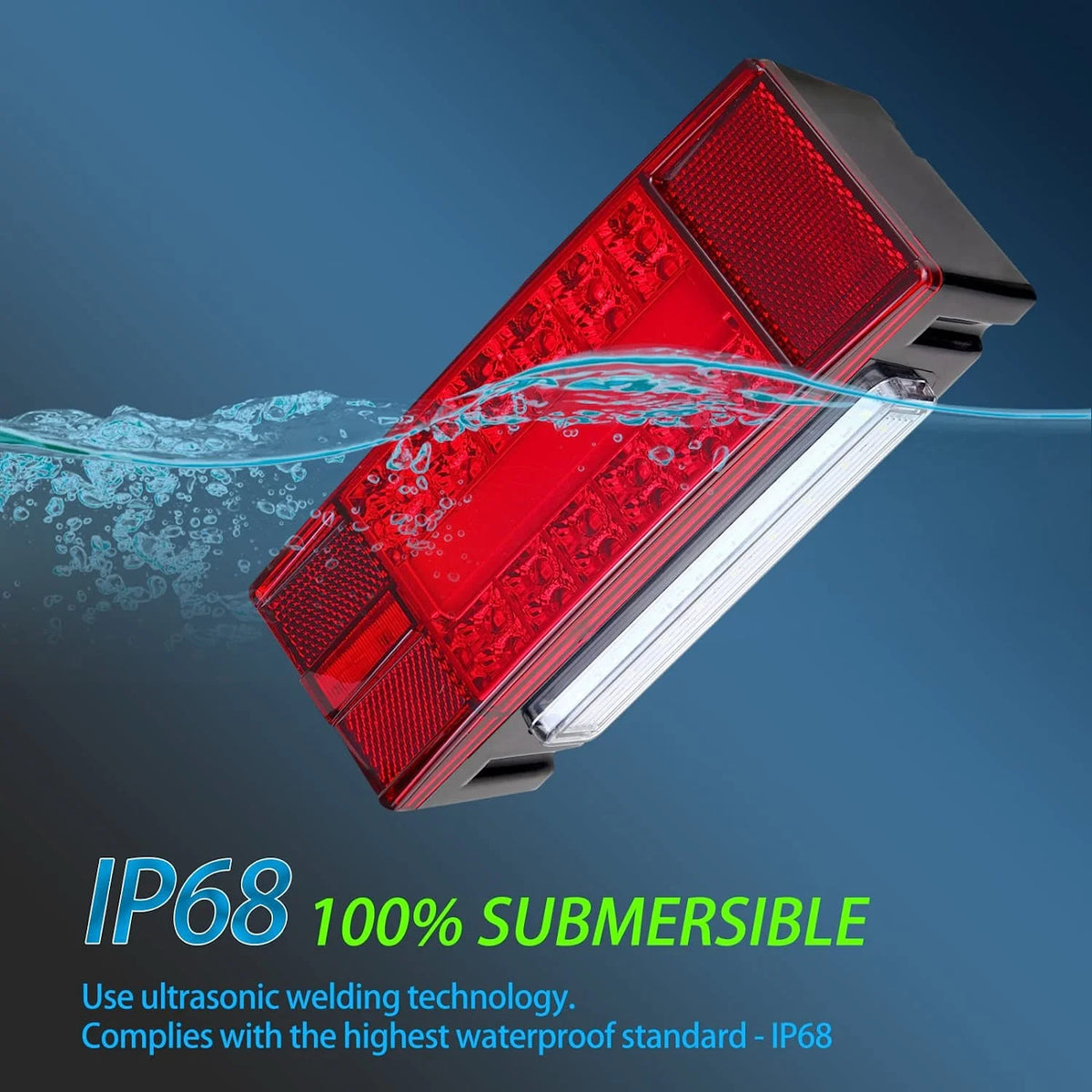 IP68 Waterproof Submersible LED Trailer Lights Kit X3136
