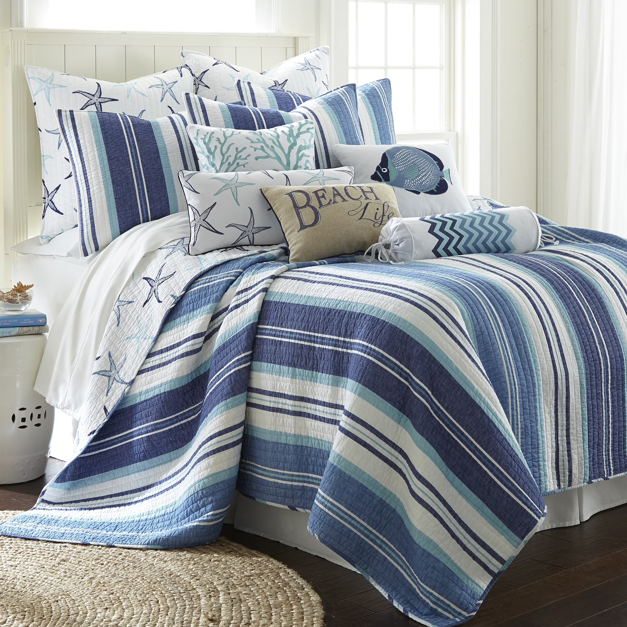 King Cotton Quilt Set with 2 Pillow Shams O555186