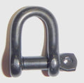 Black D Shackle with Captive Pin P1206