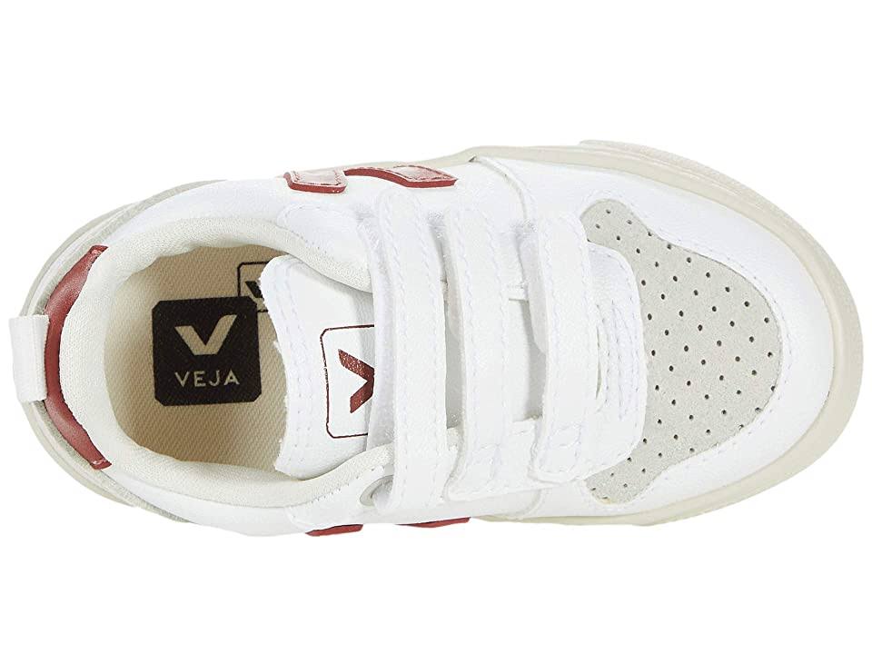 White / Red Velcro Kids Shoes J997046