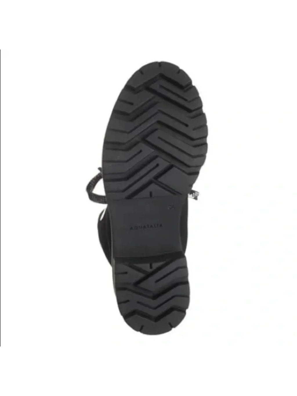 Black Lug Sole Leather Lace-Up Booties N48379