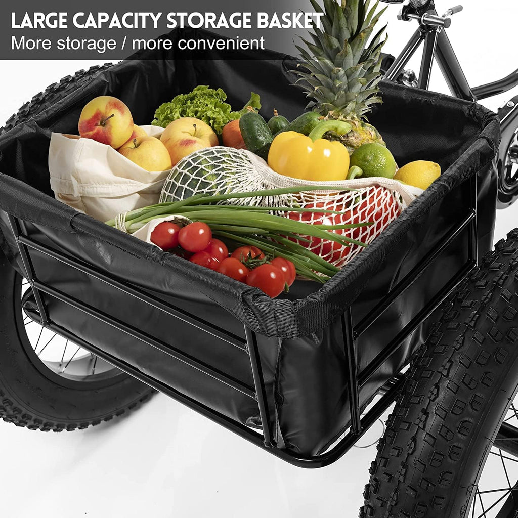 7 Speed 20 Inch 3 Wheel Adult Tricycle with Large Basket B6759