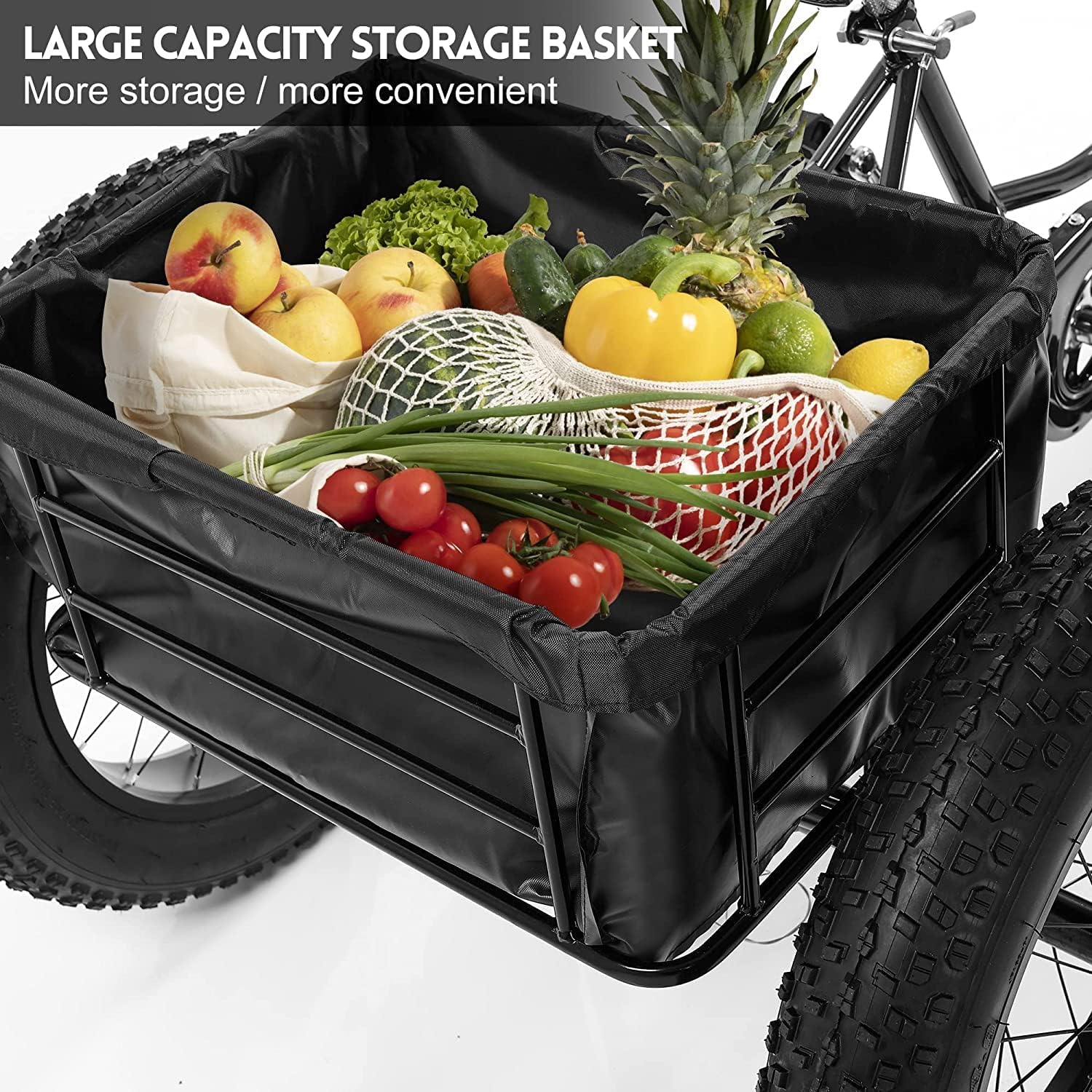 7 Speed 20 Inch 3 Wheel Adult Tricycle with Large Basket B6759