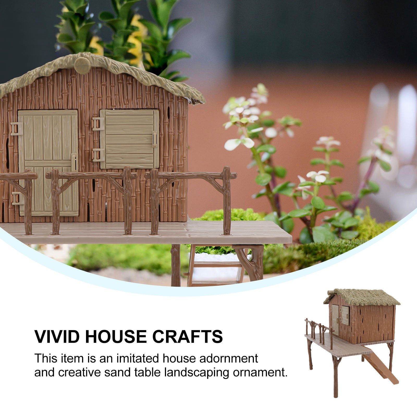 Miniature Diy Farmhouse Model Assembled Handcraft Educational Toys Q361810