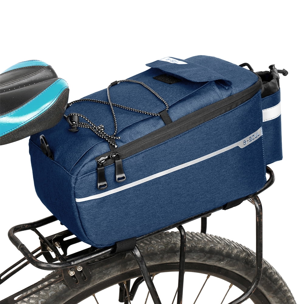 Insulated Trunk Cooler Bag Cycling Bicycle Rear Rack Storage Luggage Bag Reflective MTB Bike Pannier Bag Shoulder Bag I783