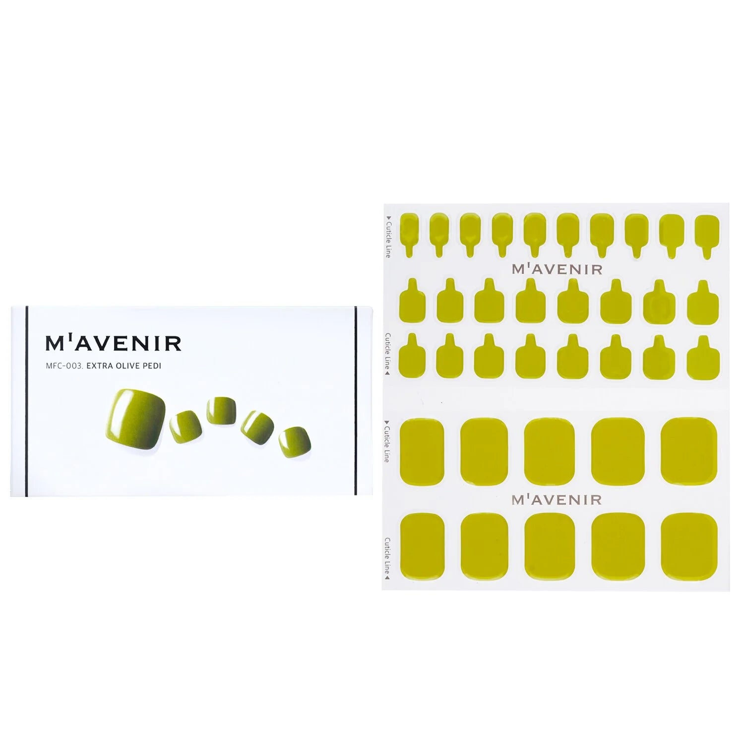 Green Nail Sticker 32pcs N5712
