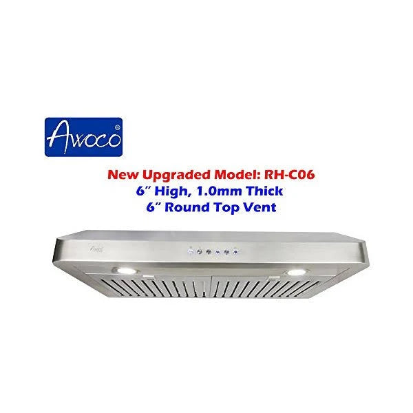 Stainless Steel Under Cabinet Range Hood with 2 LED Lights X84488