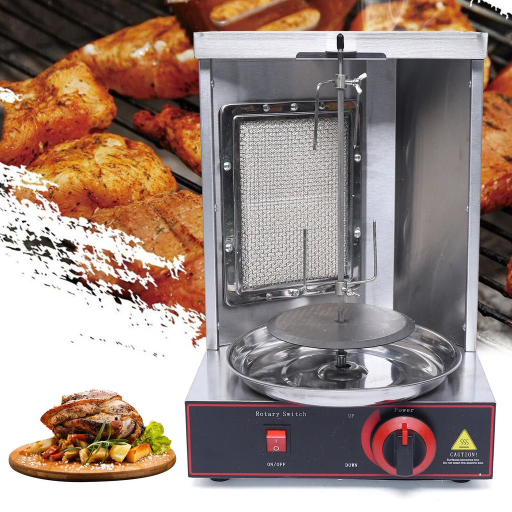 Stainless Steel Vertical Gas Broiler Shawarma Grill Machine B22304