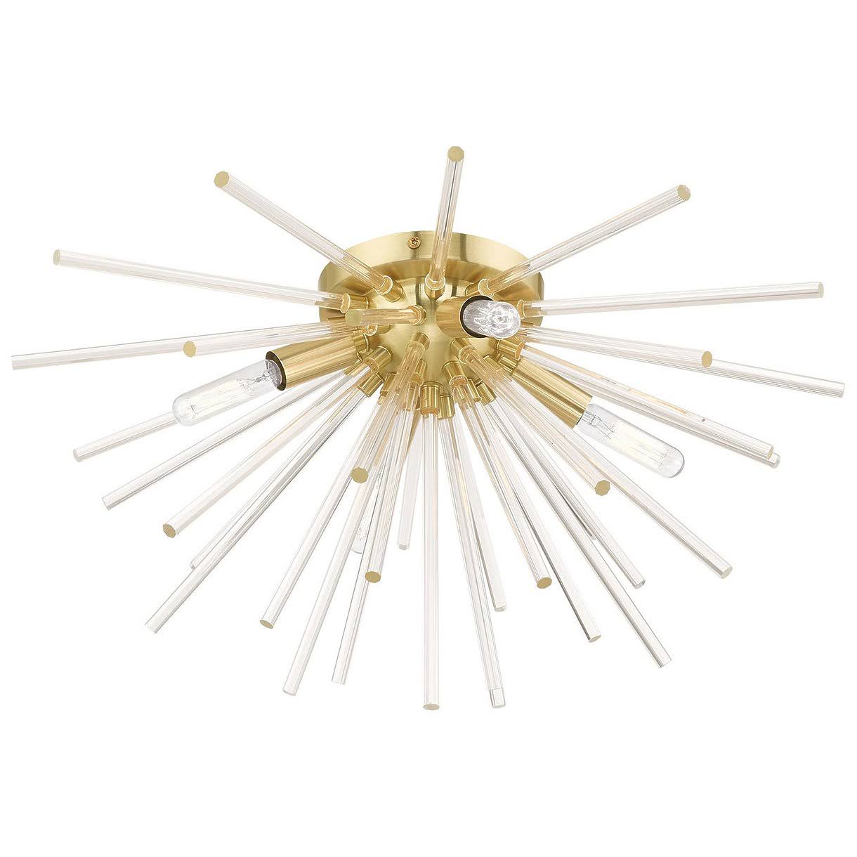 4 Light Satin Brass Ceiling Mount G720