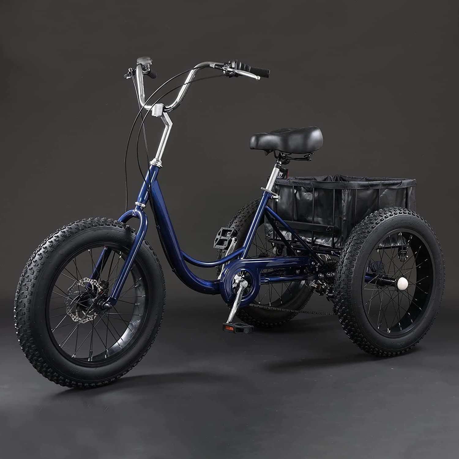 7 Speed 20 Inch 3 Wheel Adult Tricycle with Large Basket B6759