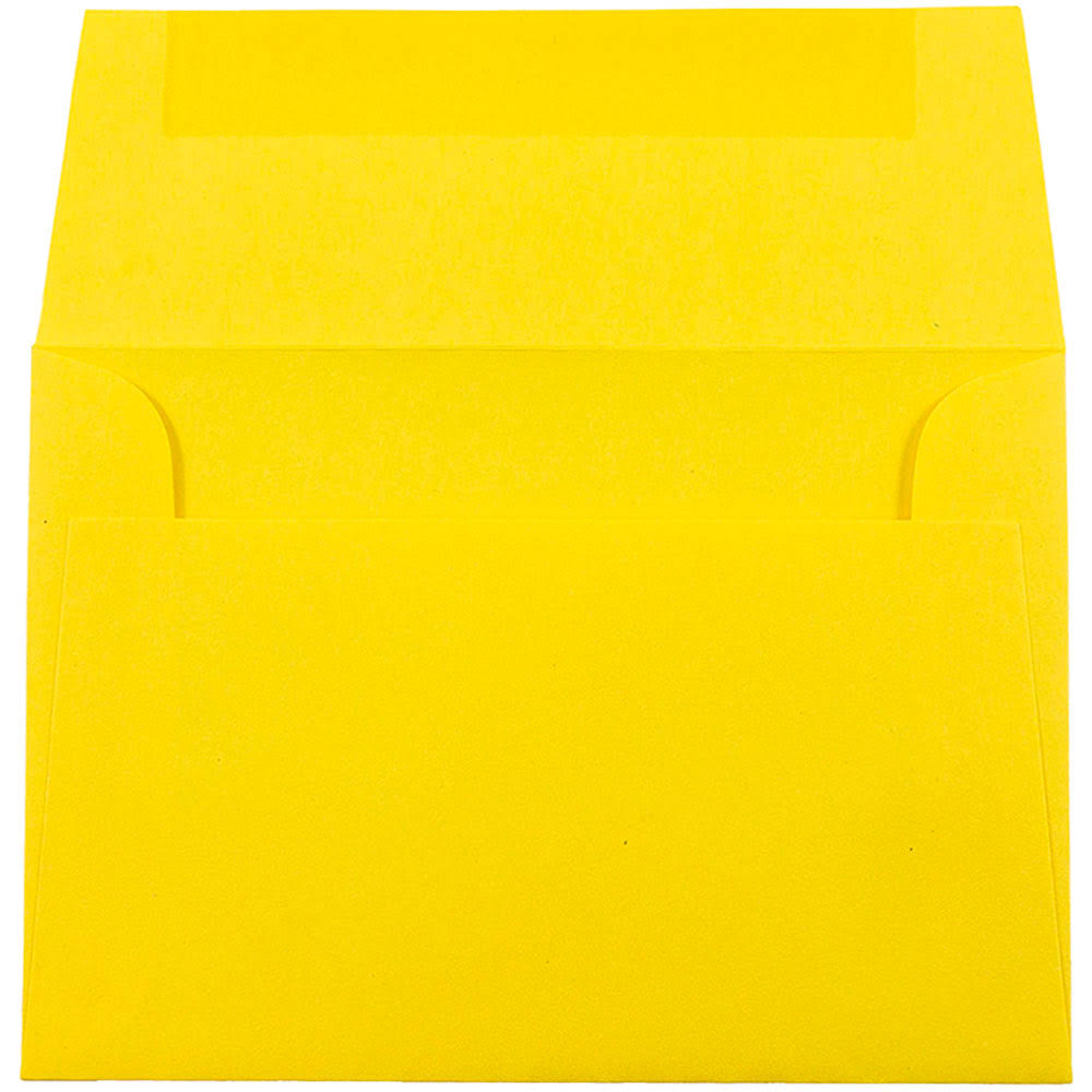 4Bar A1 Envelopes, 3 5/8 x 5 1/8, Brite Hue Yellow Recycled, 1000/Carton R22839
