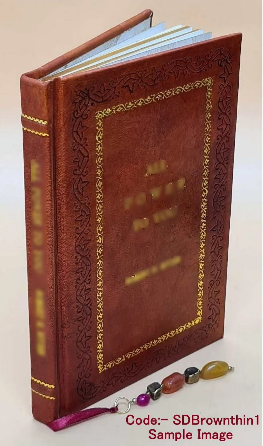 Premium Leather Bound Book W3927