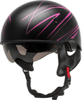 Matte Black/Pink Half Helmet B488363