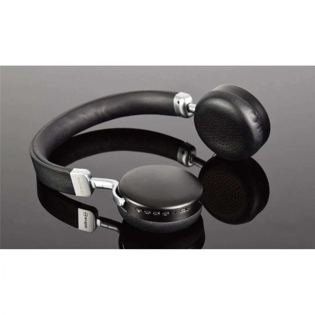 Metallic Bluetooth Headphones Black B8282