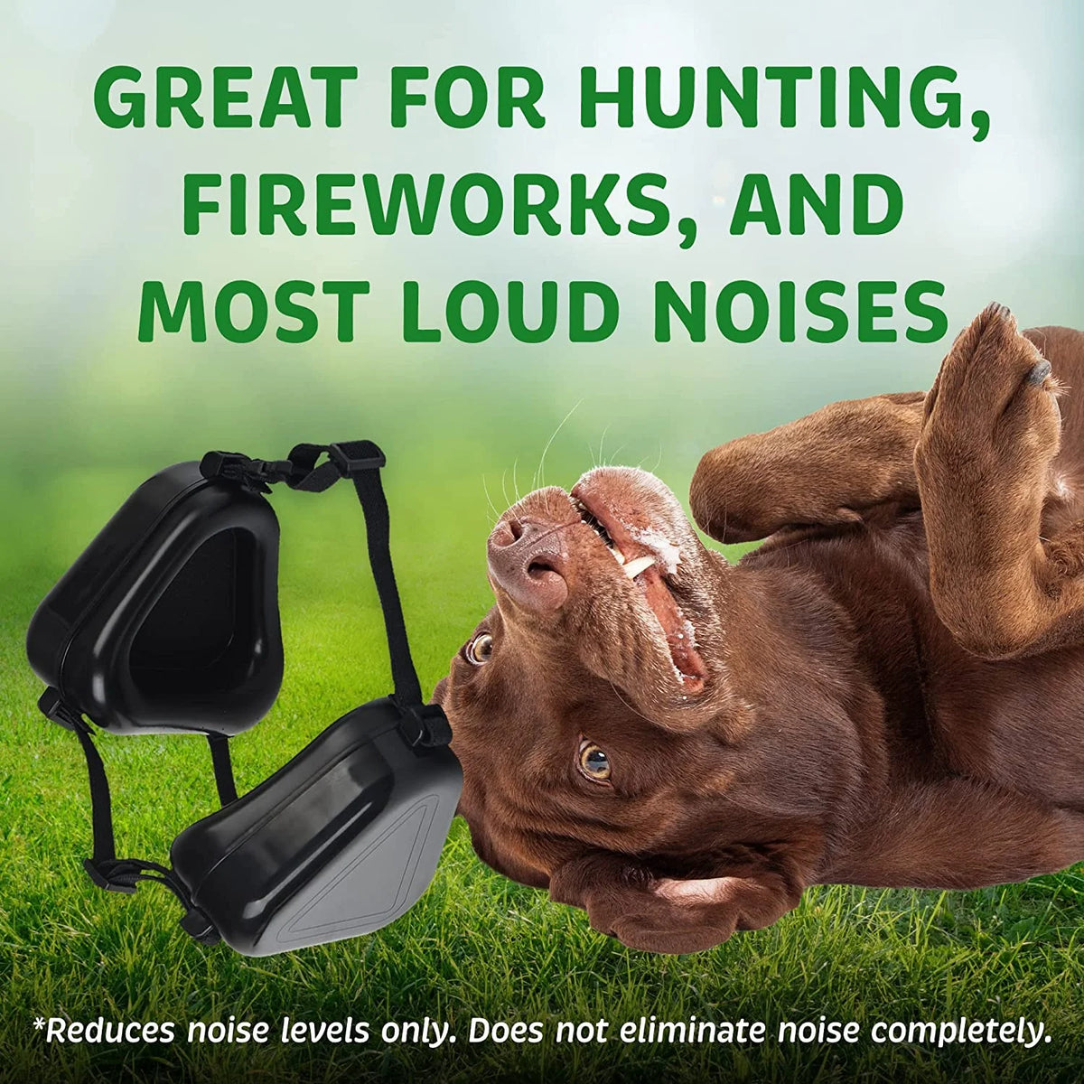 [2 Pack] Dog Ear Muffs for Hearing Protection Q746041