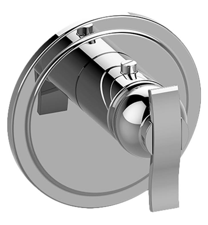 Satin Nickel Thermostatic Trim Plate with Lever Handle G87242