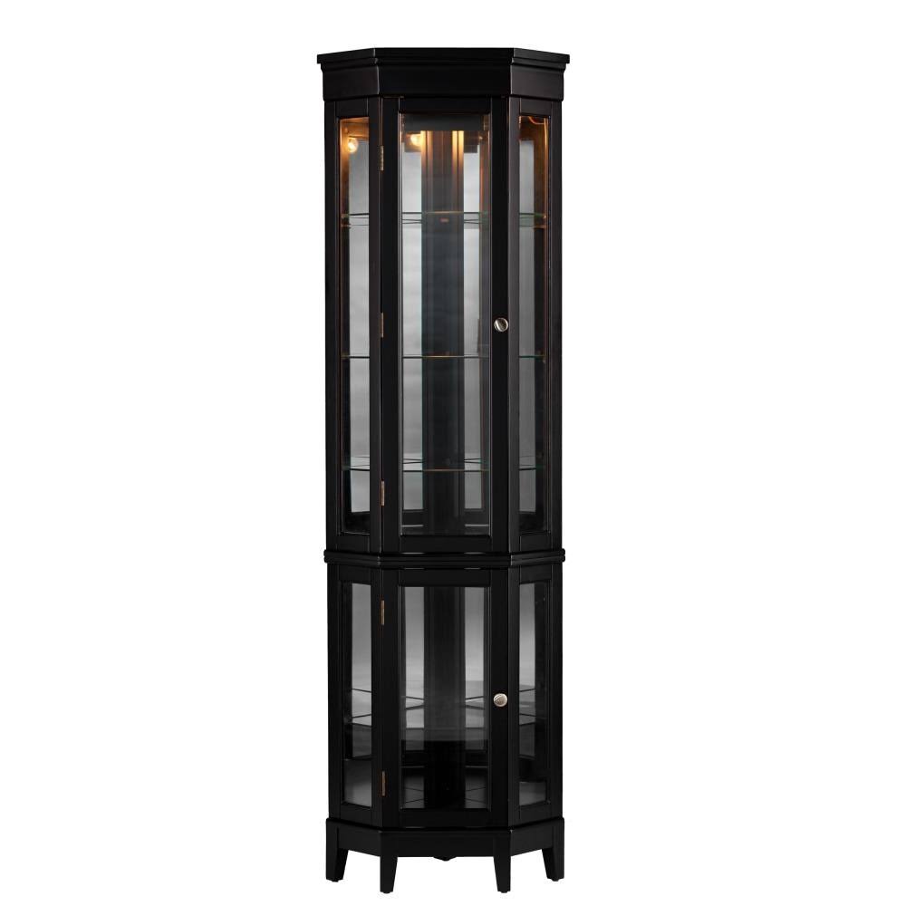 Black Pine Curio Cabinet J1099