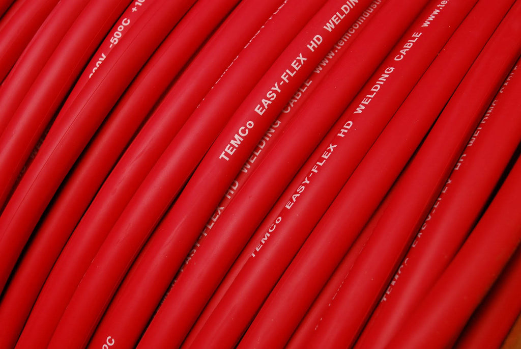 100 ft 2 Gauge AWG Copper Welding Battery Cable Red V6283