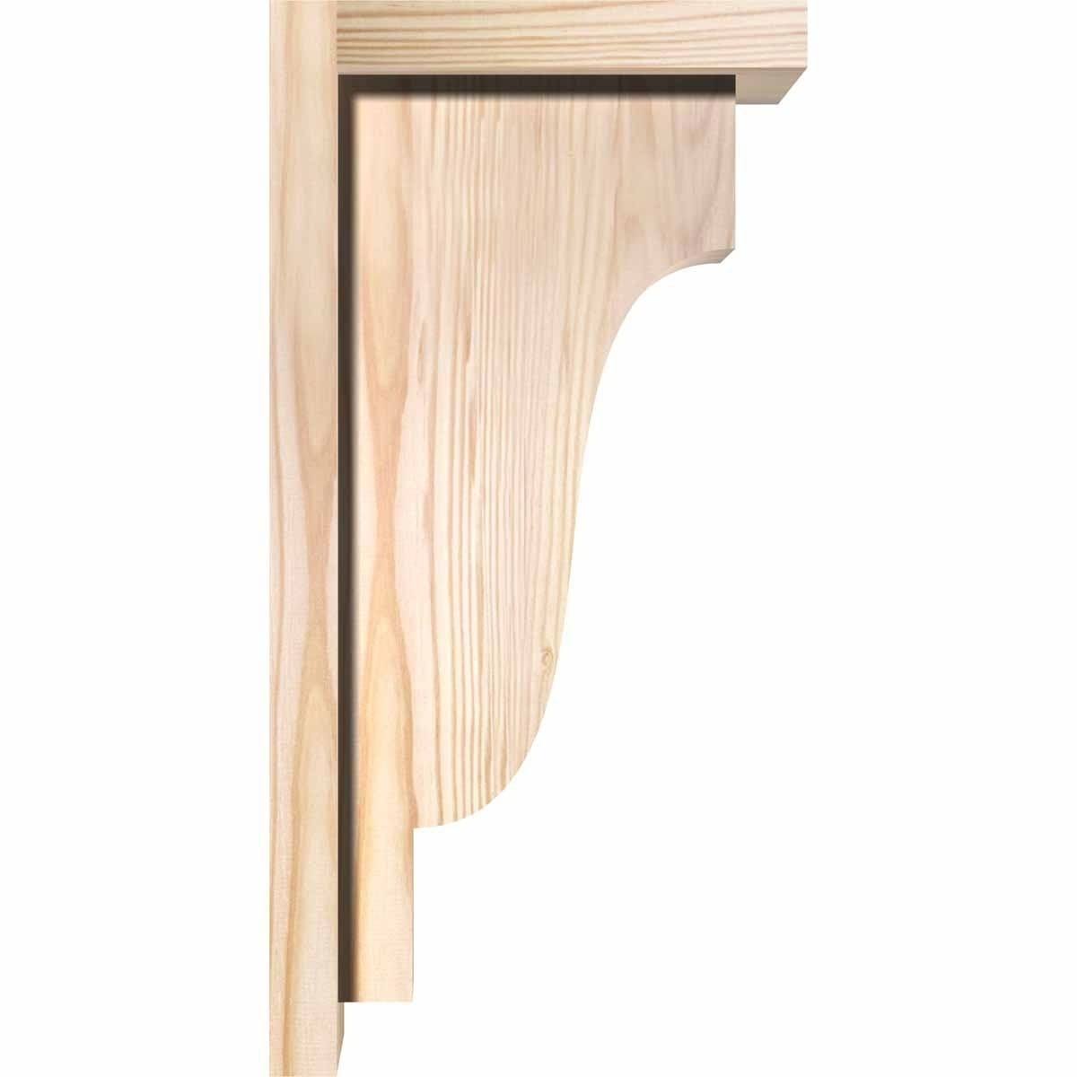 Douglas Fir Newport Smooth Corbel with Backplate A73668