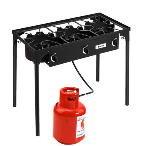225000 BTU Propane Stove 3 Burner Outdoor Portable BBQ Grill J904172
