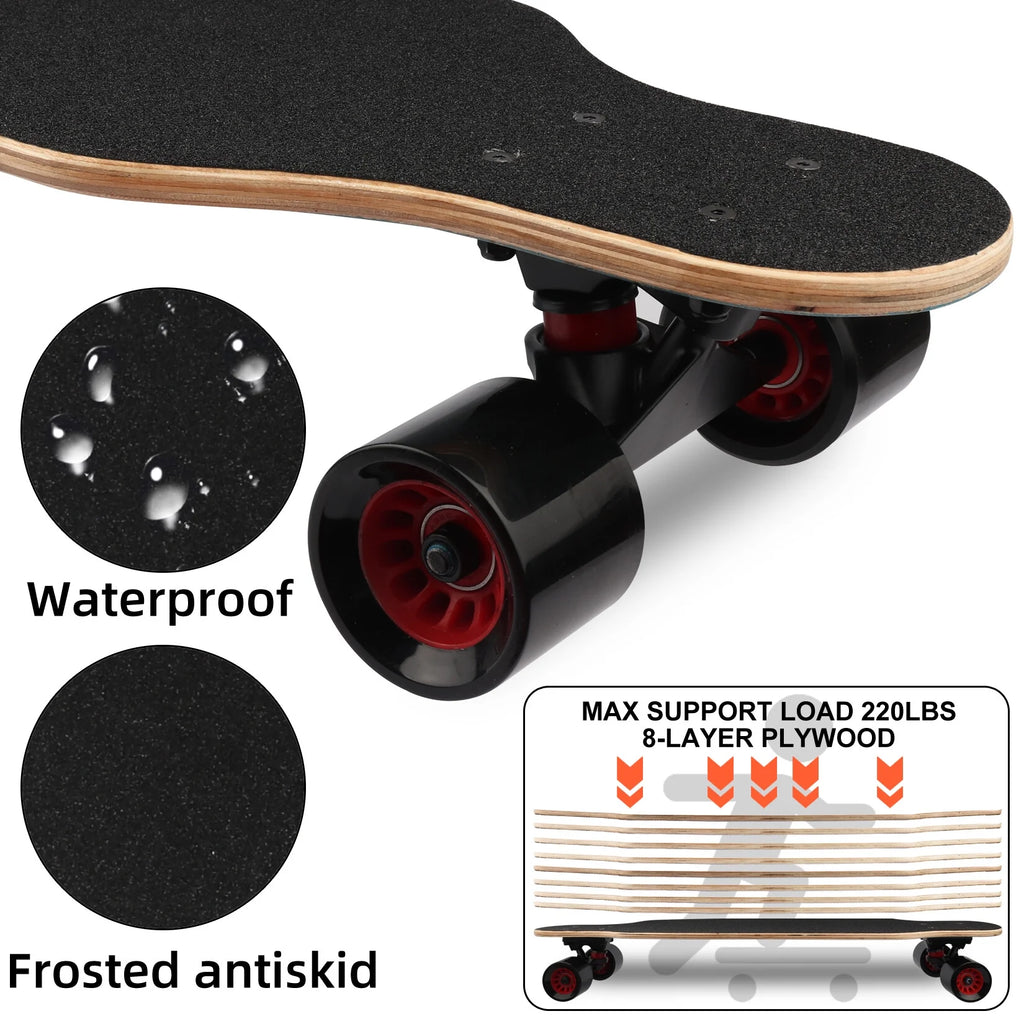 31 Inch Maple Concave Cruiser Skateboard with ABEC-9 Bearing I700403