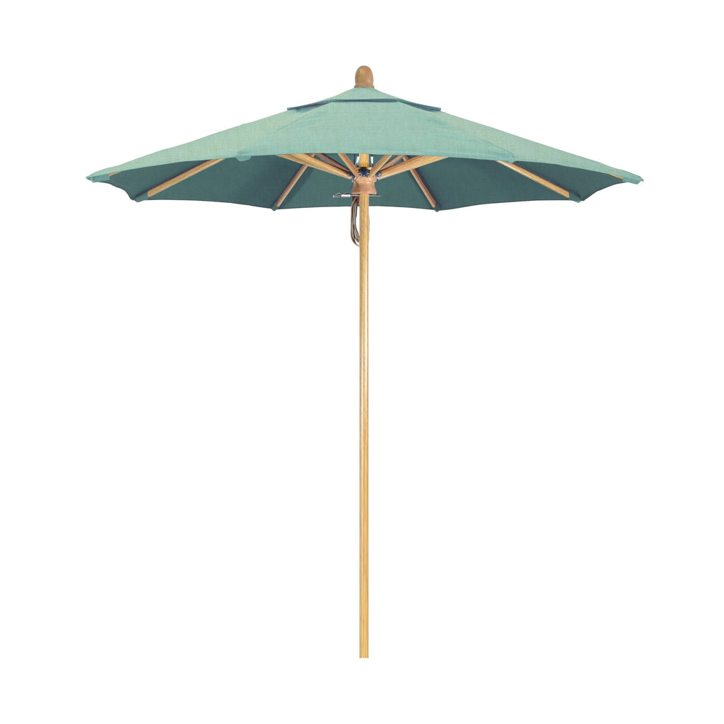 7.5 ft Patio Umbrella with White Oak Fiberglass Pole O39070
