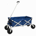 Navy Polka Dot Folding Utility Wagon A960