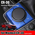 Aluminum Multi-Media Control Button Cover Decal Trim 4 pieces/set (blue) H600