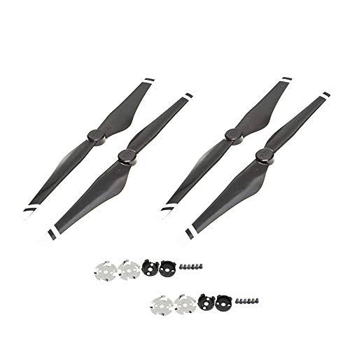 2 Pairs Quick-Release Propellers with Adapters for DJI Inspire 1 V2.0 (White Stripes) G673