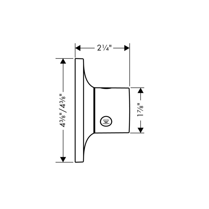 Chrome Diverter Trim I610002