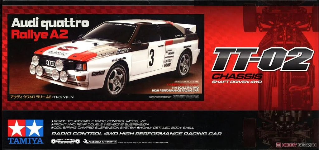 RC Audi Quattro A2 Rally Car Kit TT-02 Chassis W56707