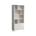 White 4-Layer Freestanding Corner Bookcase R747494