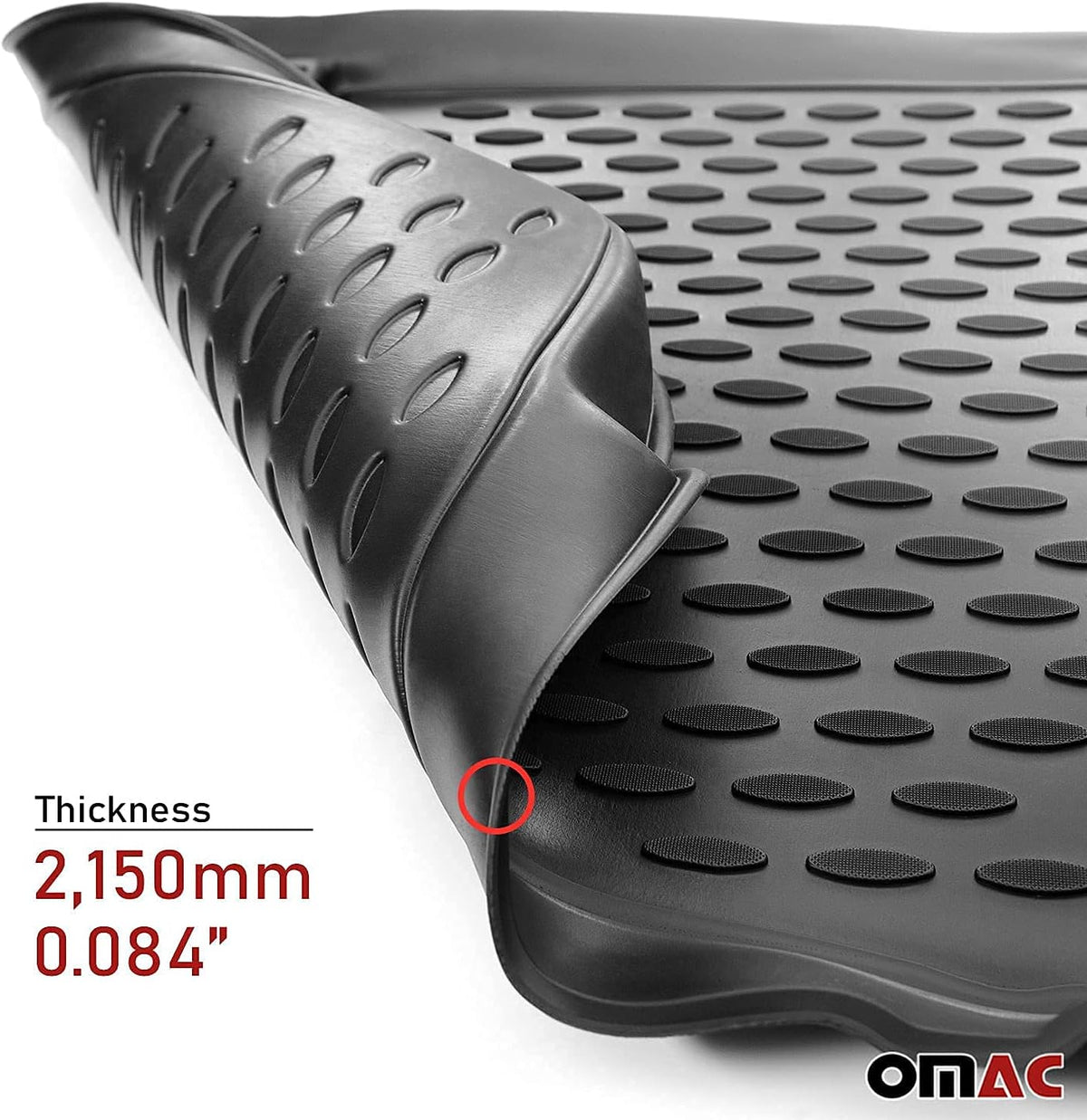 Black 3D All Weather Floor Mats Custom Liner for Hyundai Tucson K339