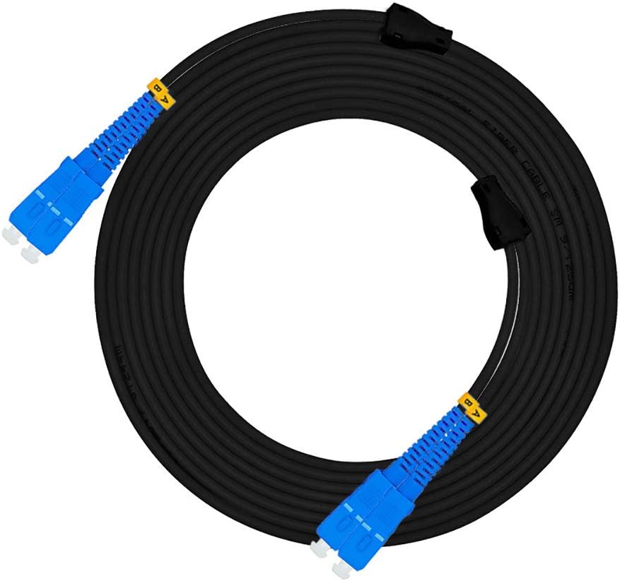 50M LC to LC Outdoor Armored Duplex 9/125 SM Fiber Optic Cable Singlemode G37189