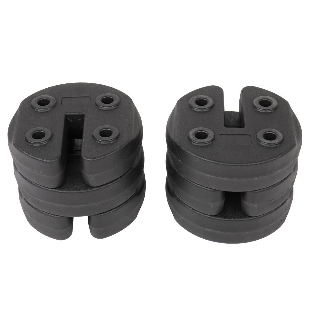 6Pcs Weight Plates Canopy Water Black M934