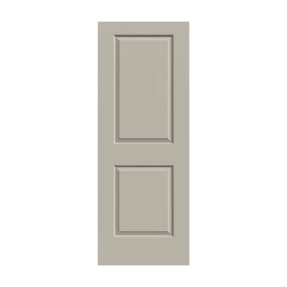 36 in. x 80 in. Desert Sand Painted Solid Core Molded Composite MDF Interior Door Slab E810688