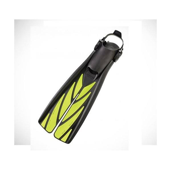 Silver Large Open Heel Split Fins S50757