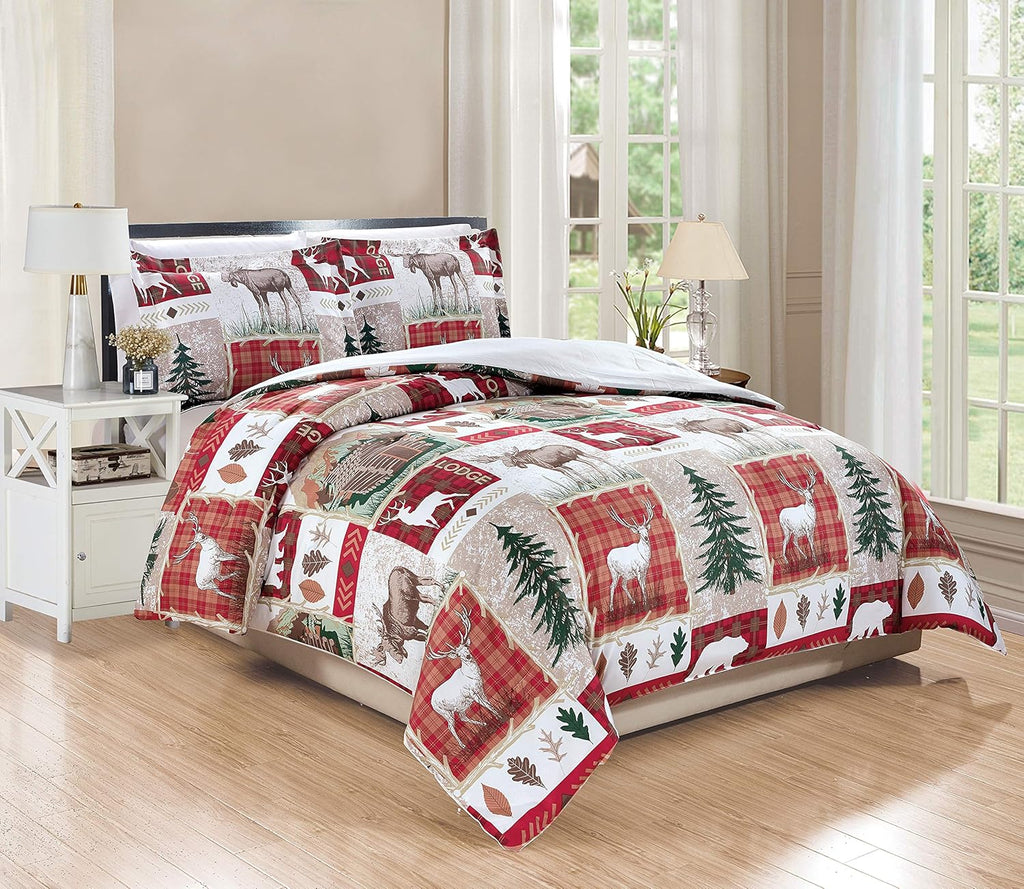 3-Piece Queen Size Down Alternative Comforter Set M6034