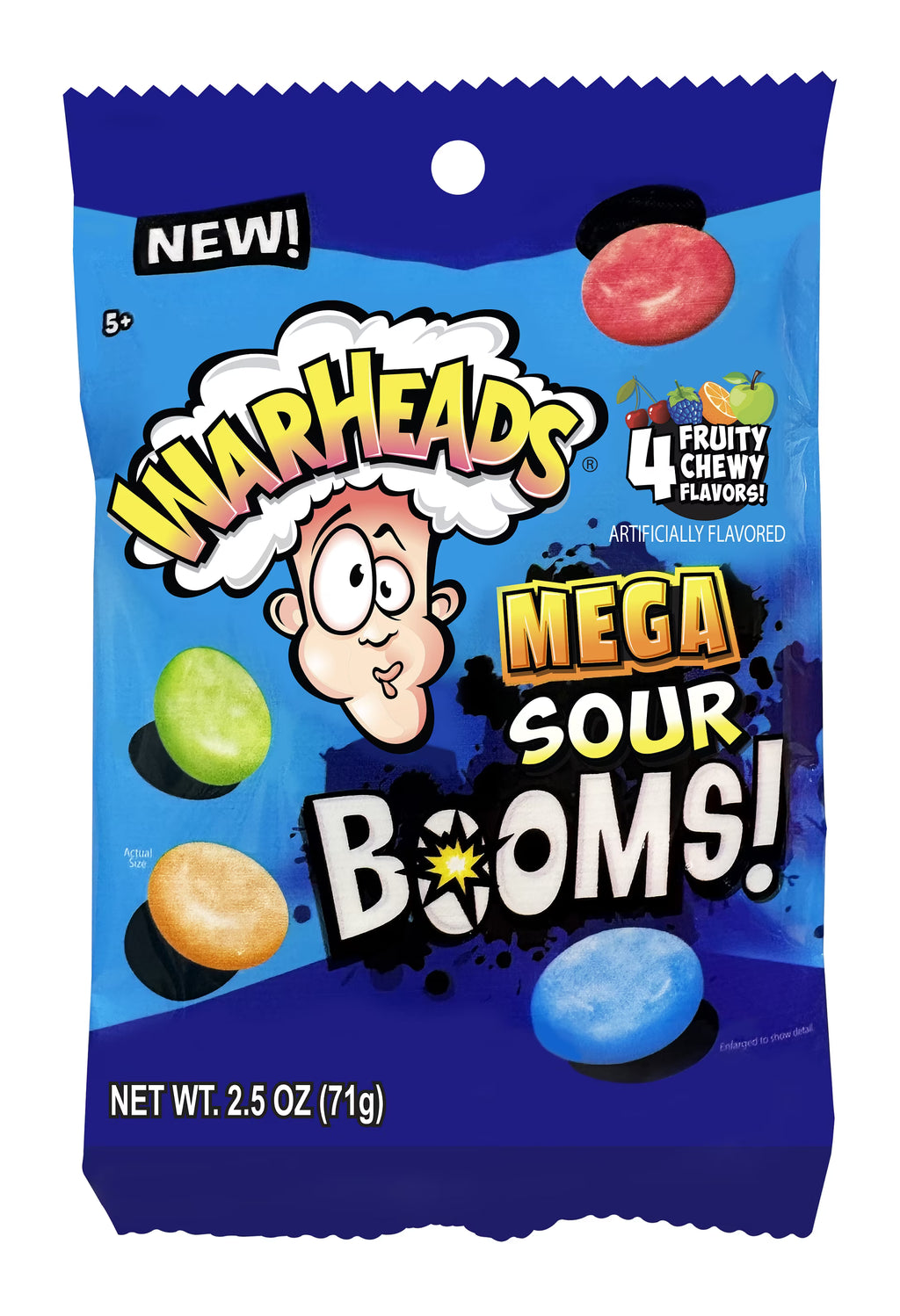 Sour-Dusted Chewy Candy, 2.5 Ounce Peg Bag, 12 Count Display Box Q965
