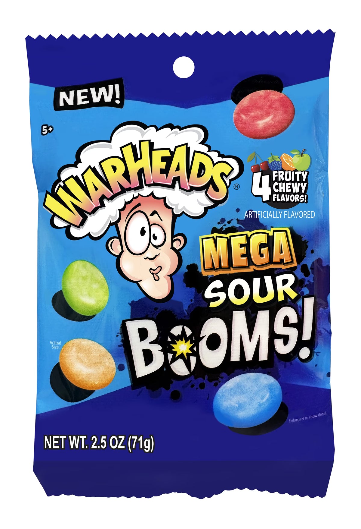 Sour-Dusted Chewy Candy, 2.5 Ounce Peg Bag, 12 Count Display Box Q965