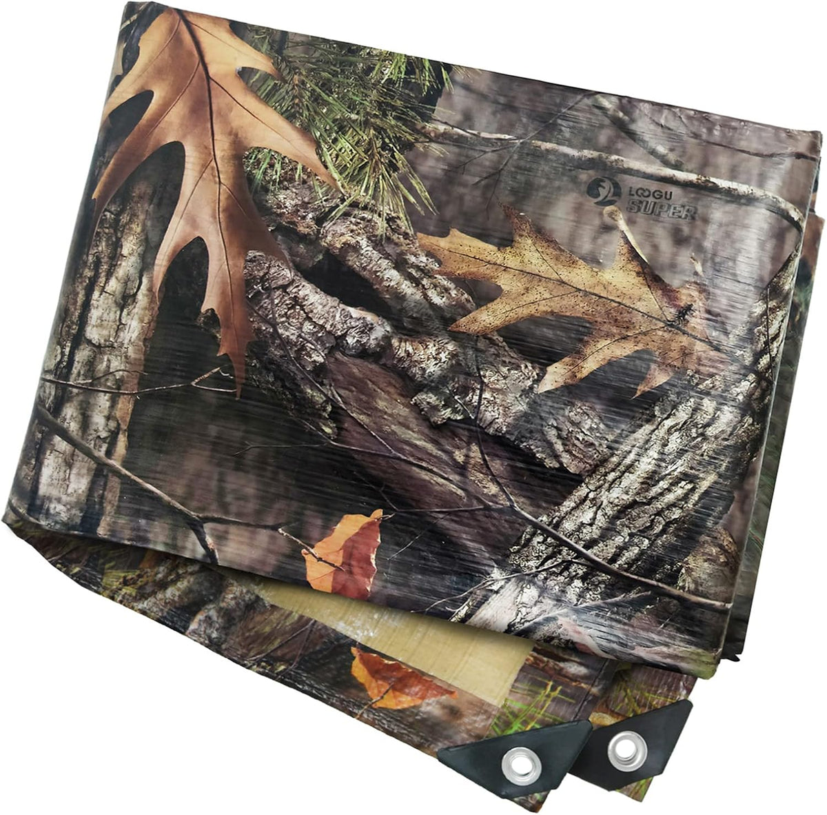 Waterproof Multi-Purpose Tarpaulin with Reinforced Edges, 120 g/m², Pack of 2 W7167