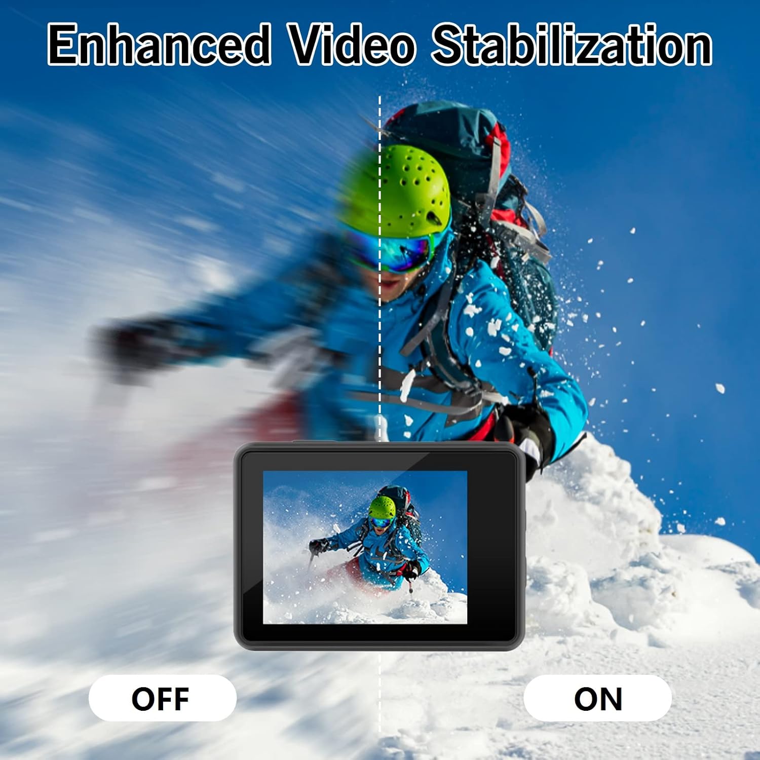 4K 24MP 2.0 Touch LCD Dual Screen Underwater Waterproof Action Camera with Remote Control EIS WiFi 4X Sports Video Recorder 2 Batteries Dual Charger Accessories Kit Pack of 2 R194