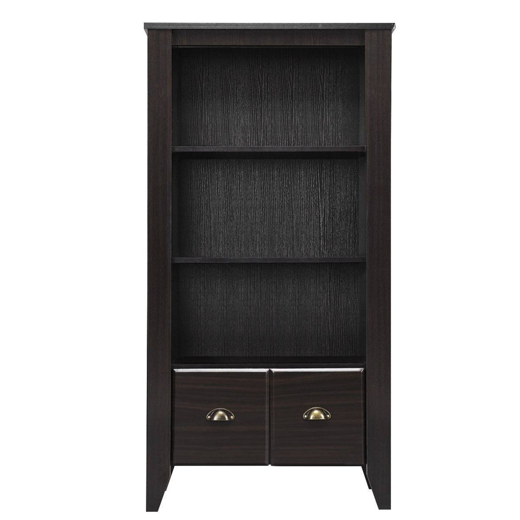 Antique Organizer Bookcase with 2 Drawers A43699