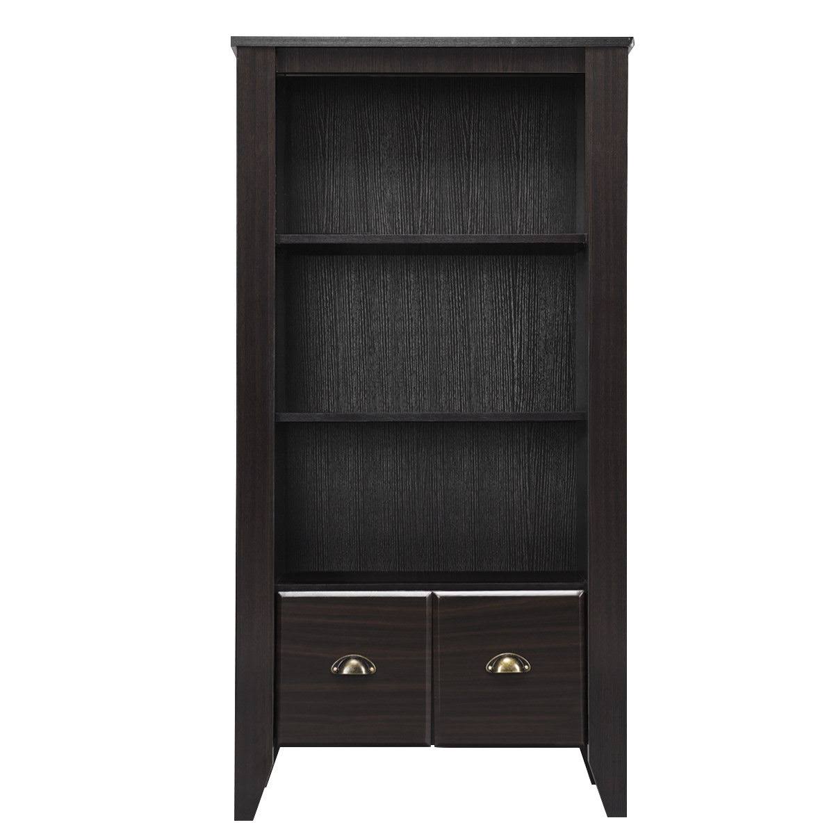 Antique Organizer Bookcase with 2 Drawers A43699